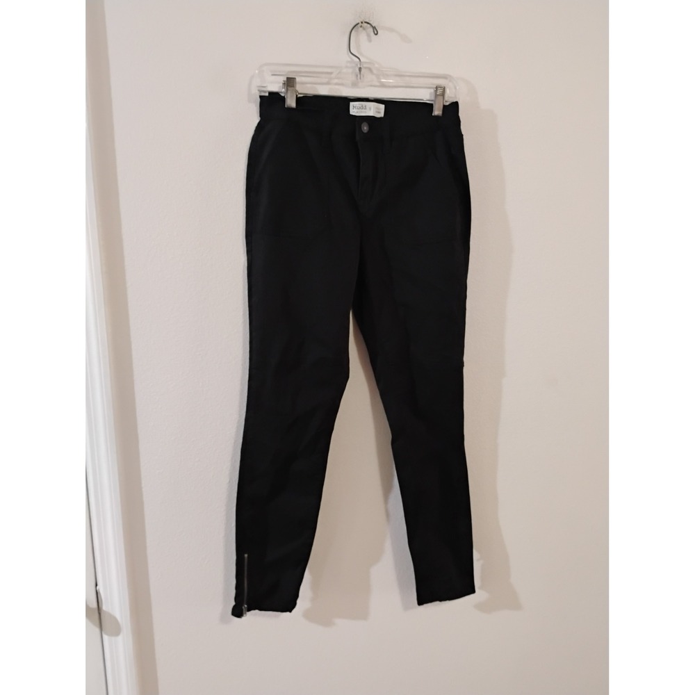 Mudd Utility Skinny Pants Black FLX Stretch Ankle Zip Size 9